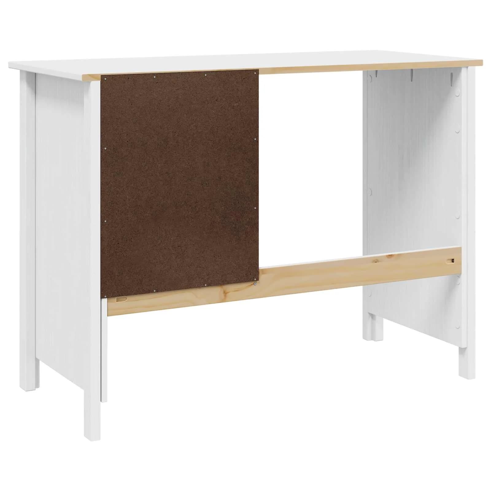 Pisalna miza z predali s predalom HILL Bela 100 x 45 x 74 cm - slika 7