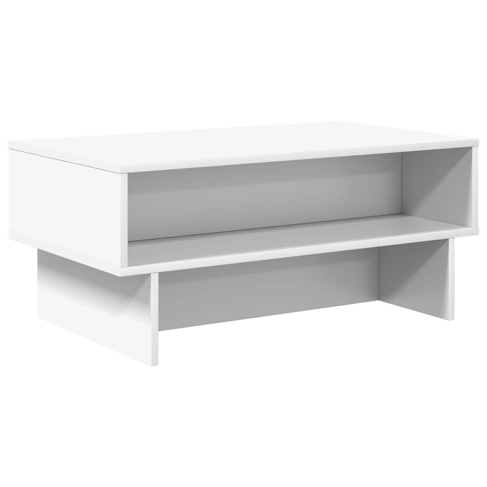 Klubska miza Bela 80 x 46 x 35 cm Inženirski les - slika 7