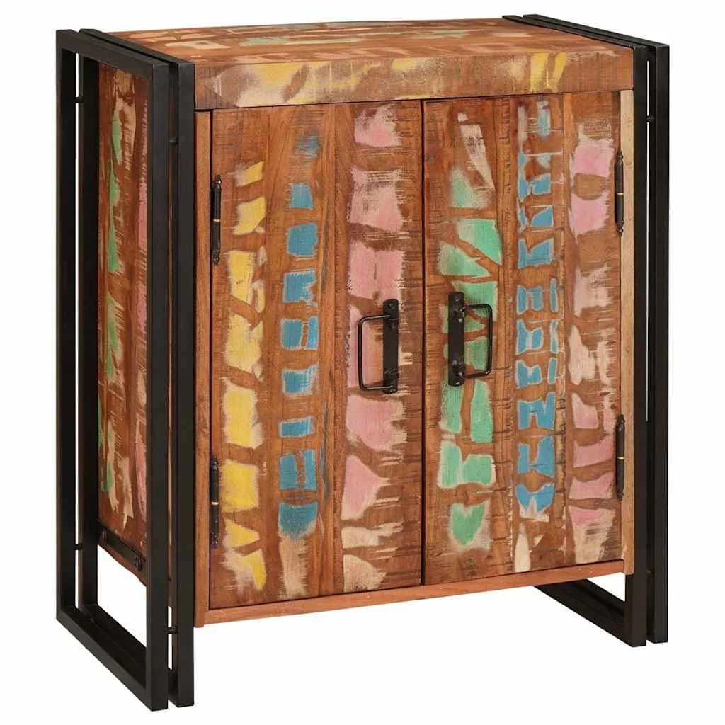 Nočna omarica večbarvno 66 x 35 x 76 cm trden predelan les