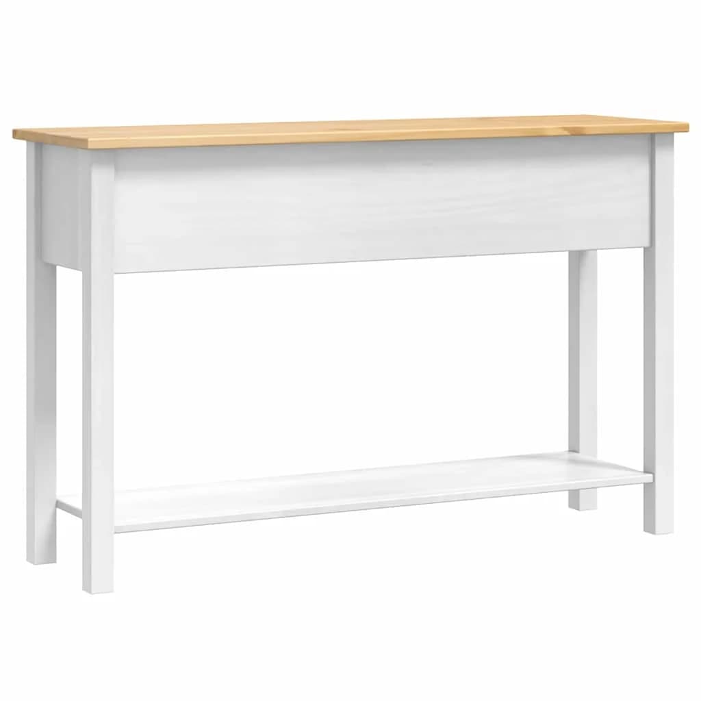 Stranska miza Corona Bela 114 x 34,5 x 73 cm Masivno borovo les - slika 6