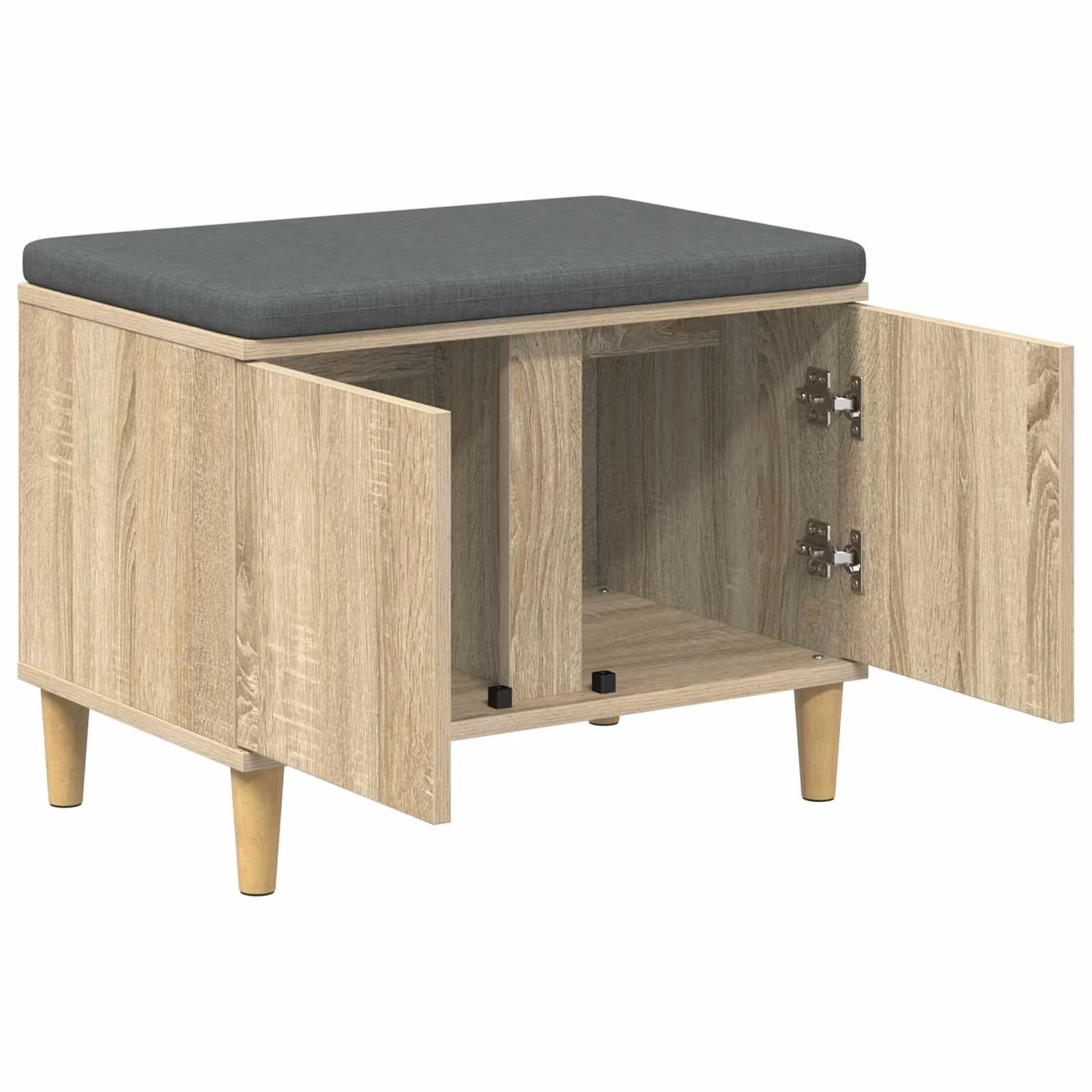 Haldna klop z blazino z vrati Sonoma hrast 60 x 38 x 46 cm - slika 5