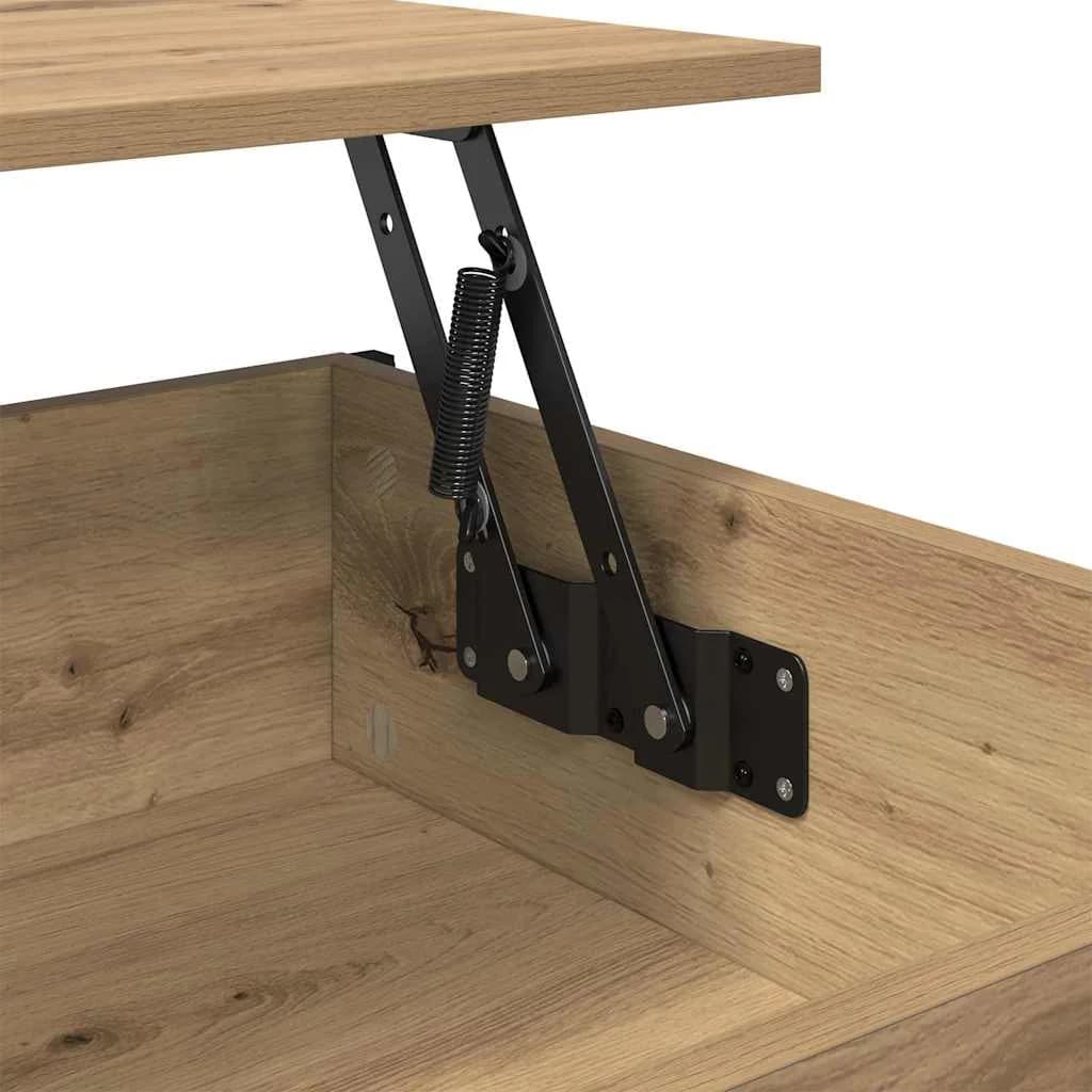 Klubska miza Umetni hrast 100 x 55 x 48.5 cm Inženirski les - slika 9