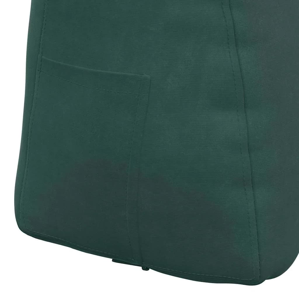 Poglavni vzglavnik Temno zelena 80 x 24 x 50 cm Žamet - slika 9