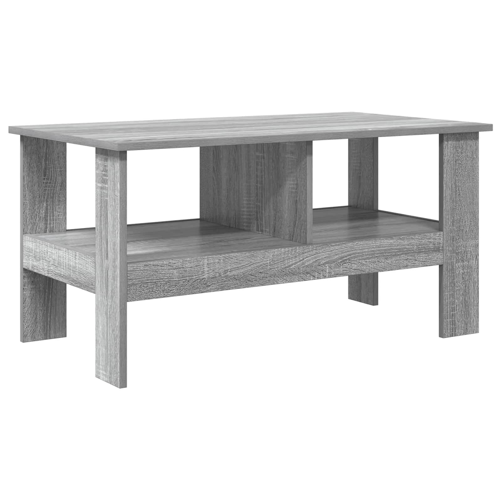 Klubska miza Siva Sonoma 90 x 50 x 45 cm Inženirski les - slika 7