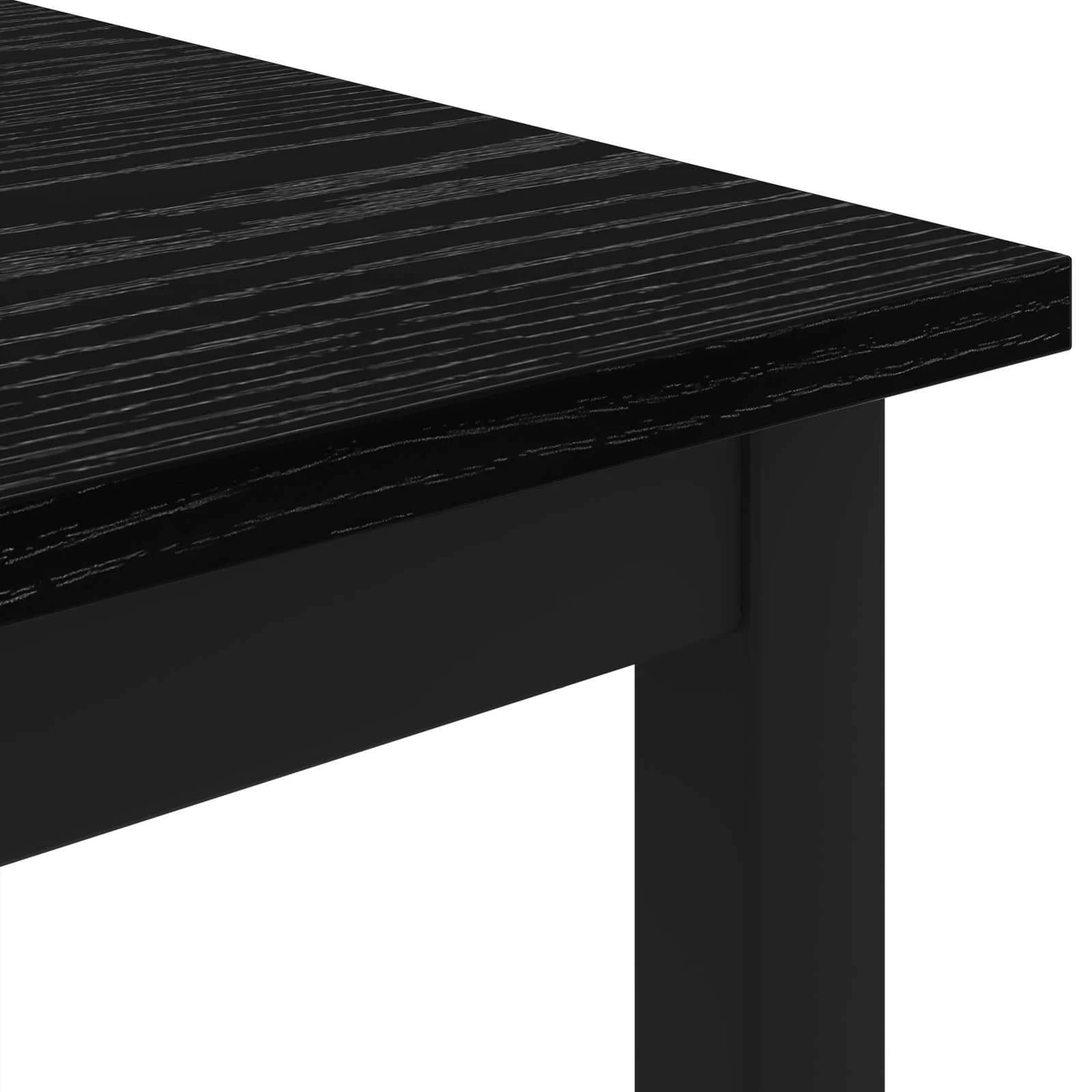Klubska miza Črna Orehovina 80 x 80 x 45 cm Inženirski les - slika 7