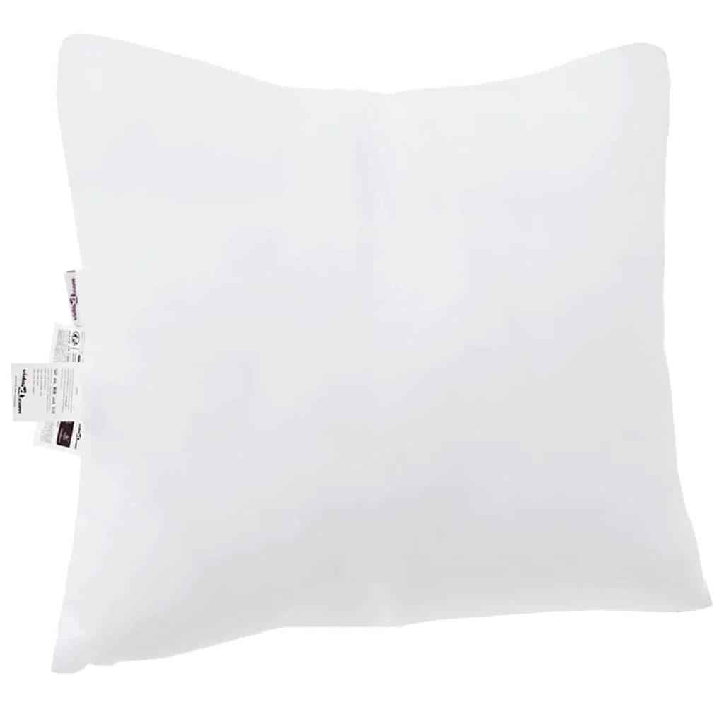Vzglavnik 2 kos 60 x 60 x 20 cm Poliester Bela - slika 6