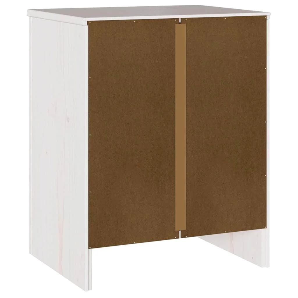 Klubska miza Drammen Bela 45 x 35 x 56 cm Masivno borovo les - slika 6