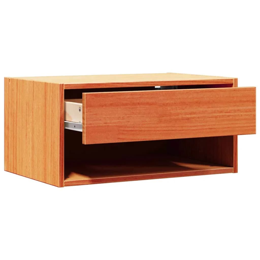 Nočna omarica Voskast rjav 50 x 32,5 x 24 cm Trdna borovina - slika 5