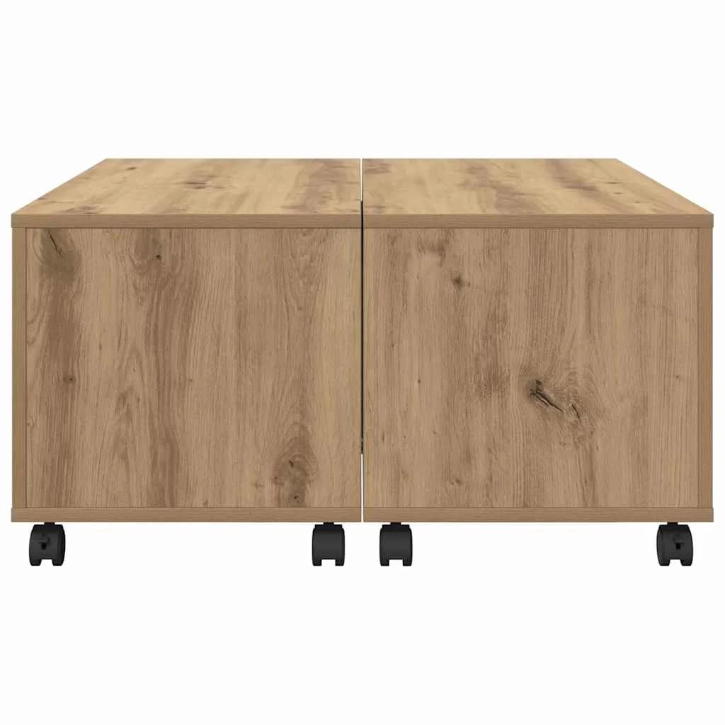 Klubska miza Umetni hrast 75 x 75 x 38 cm Inženirski les - slika 7