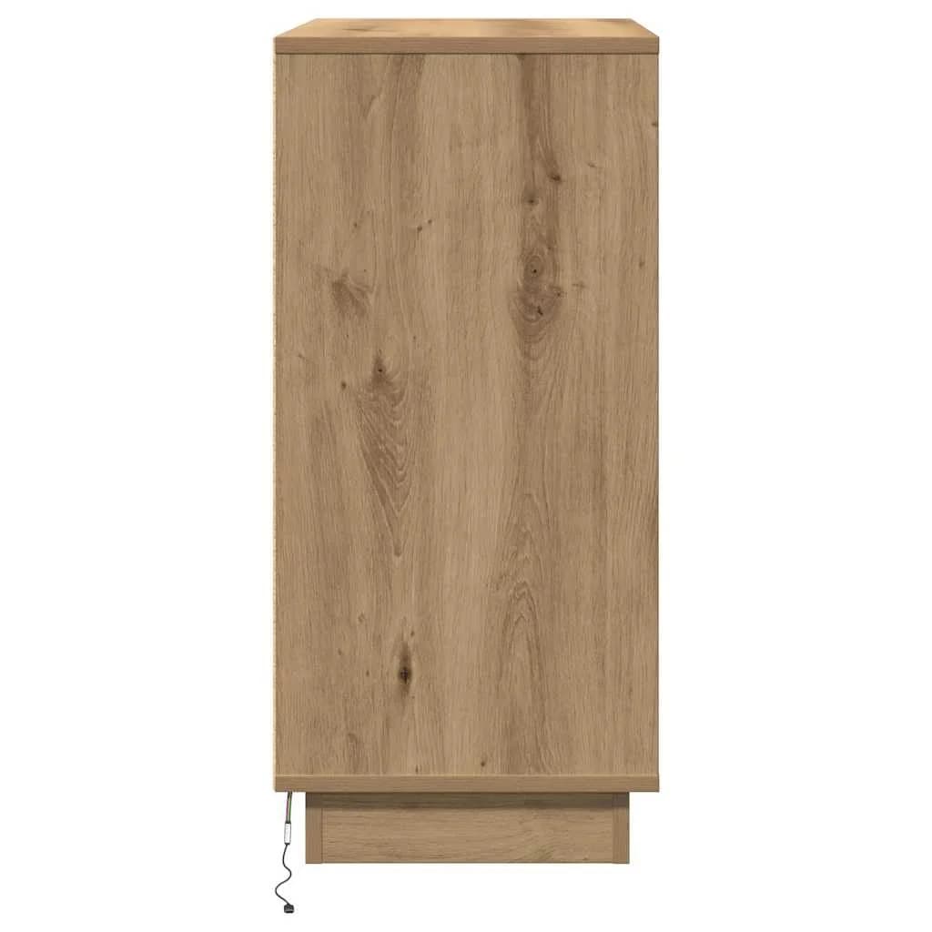 Nočna omarica Umetni hrast 71 x 34,5 x 75 cm Inženirski les - slika 9