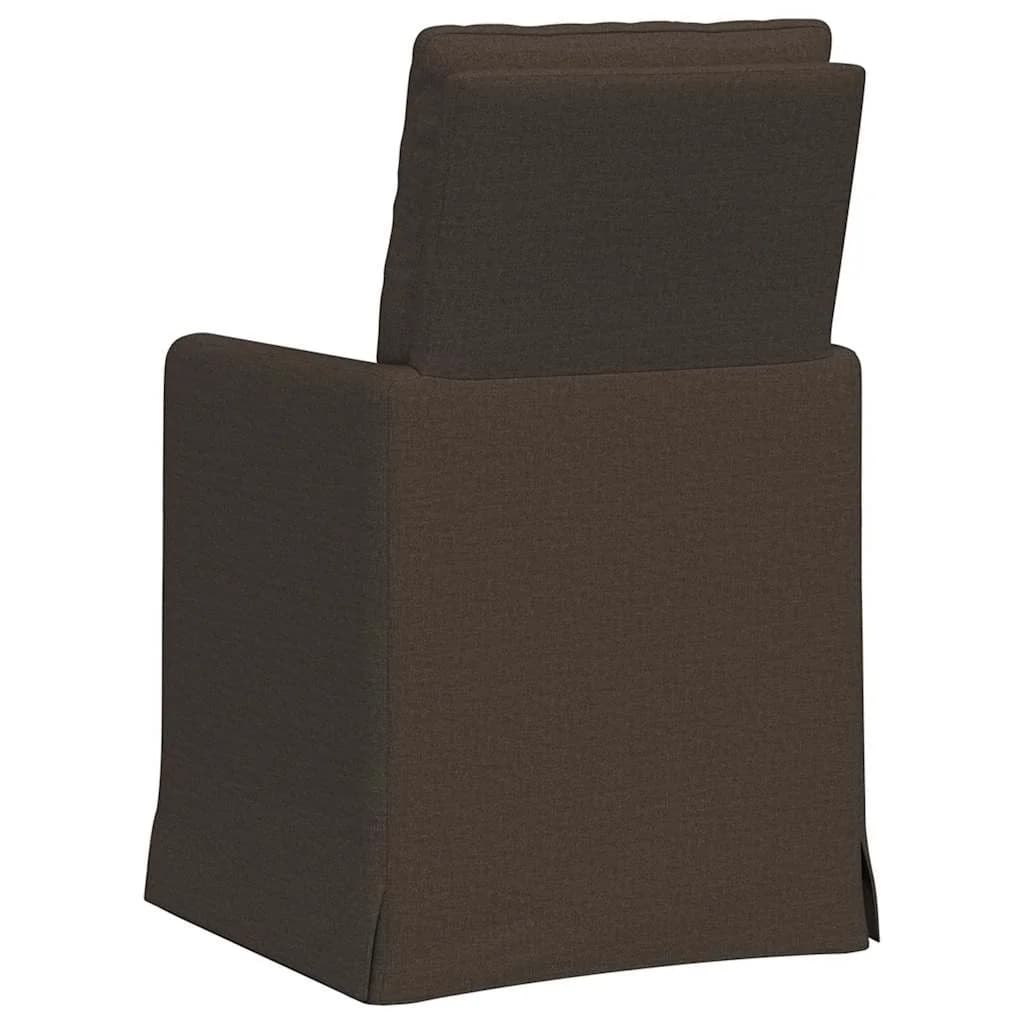 Jedilni stoli 2 kos Laneno platno Temno siva 57 x 67 x 98 cm - slika 6