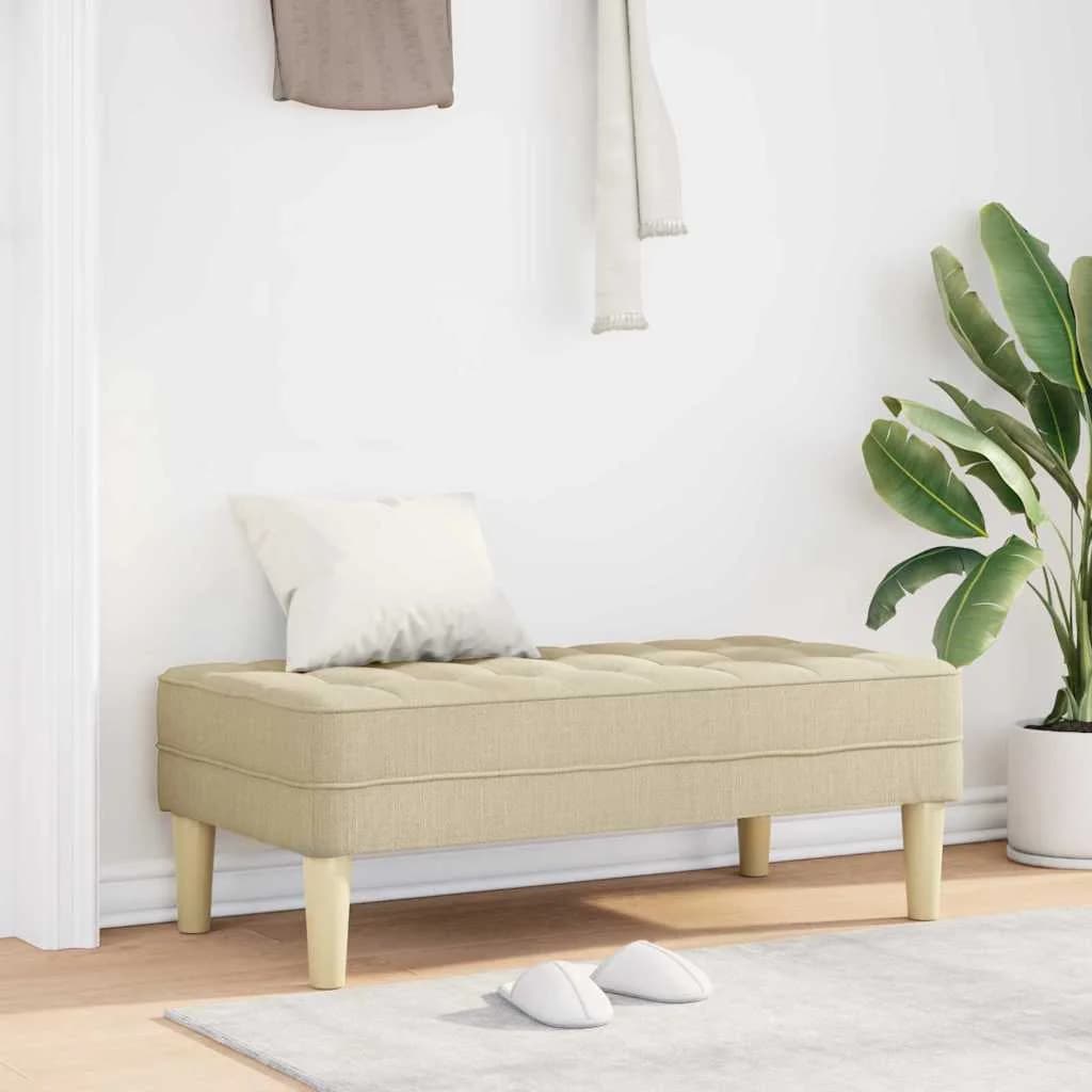 klop z blazino krema 113 x 57 x 39 cm blago