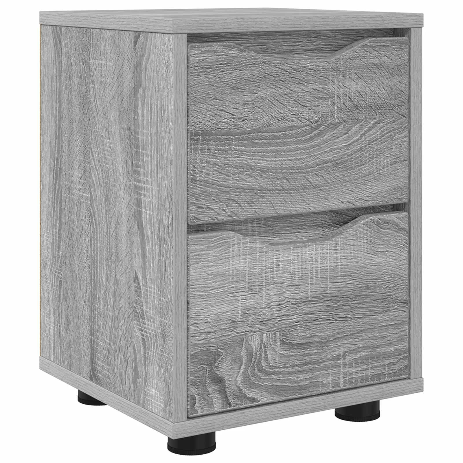 Nočna omarica Siva Sonoma 30,5 x 30 x 43 cm Inženirski les - slika 2