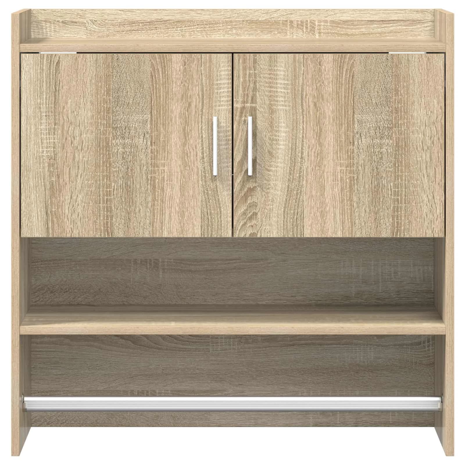 Stenska polica Montaža za steno Sonoma hrast 80 x 36 x 80 cm - slika 5