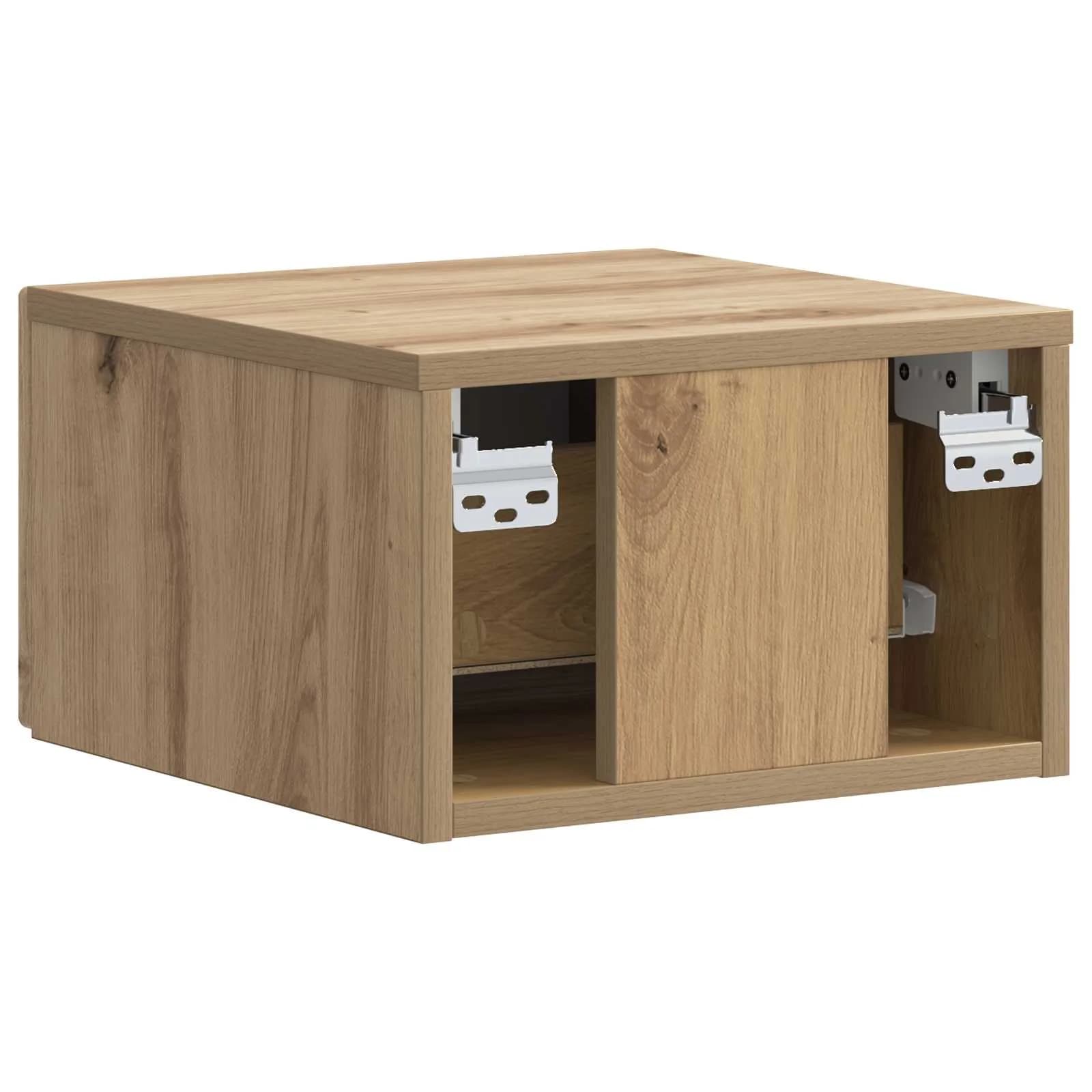 Stenski nočni omarici 2 kos Artisan hrast 34,5 x 33 x 20 cm - slika 9