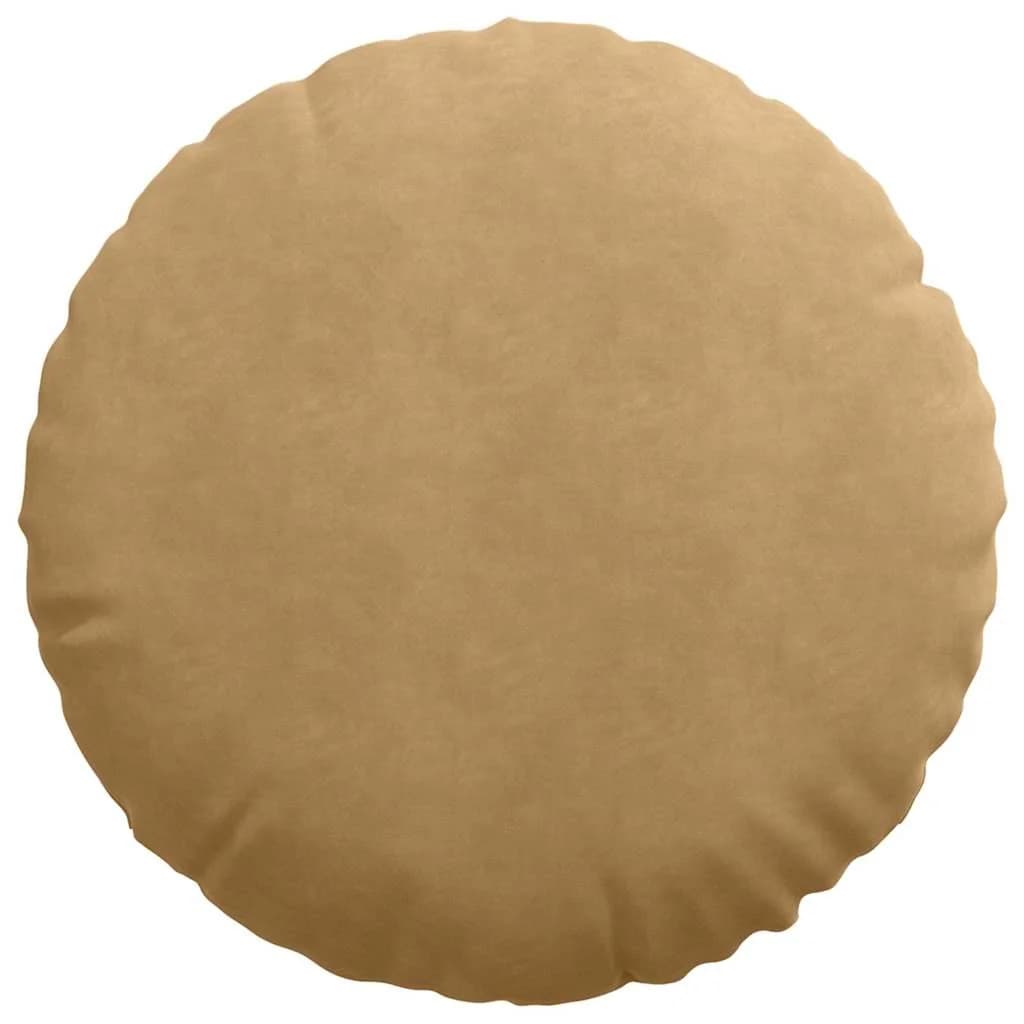 Sedežne blazine 2 kos Žamet Rjava Ø 80 x 29 cm - slika 6