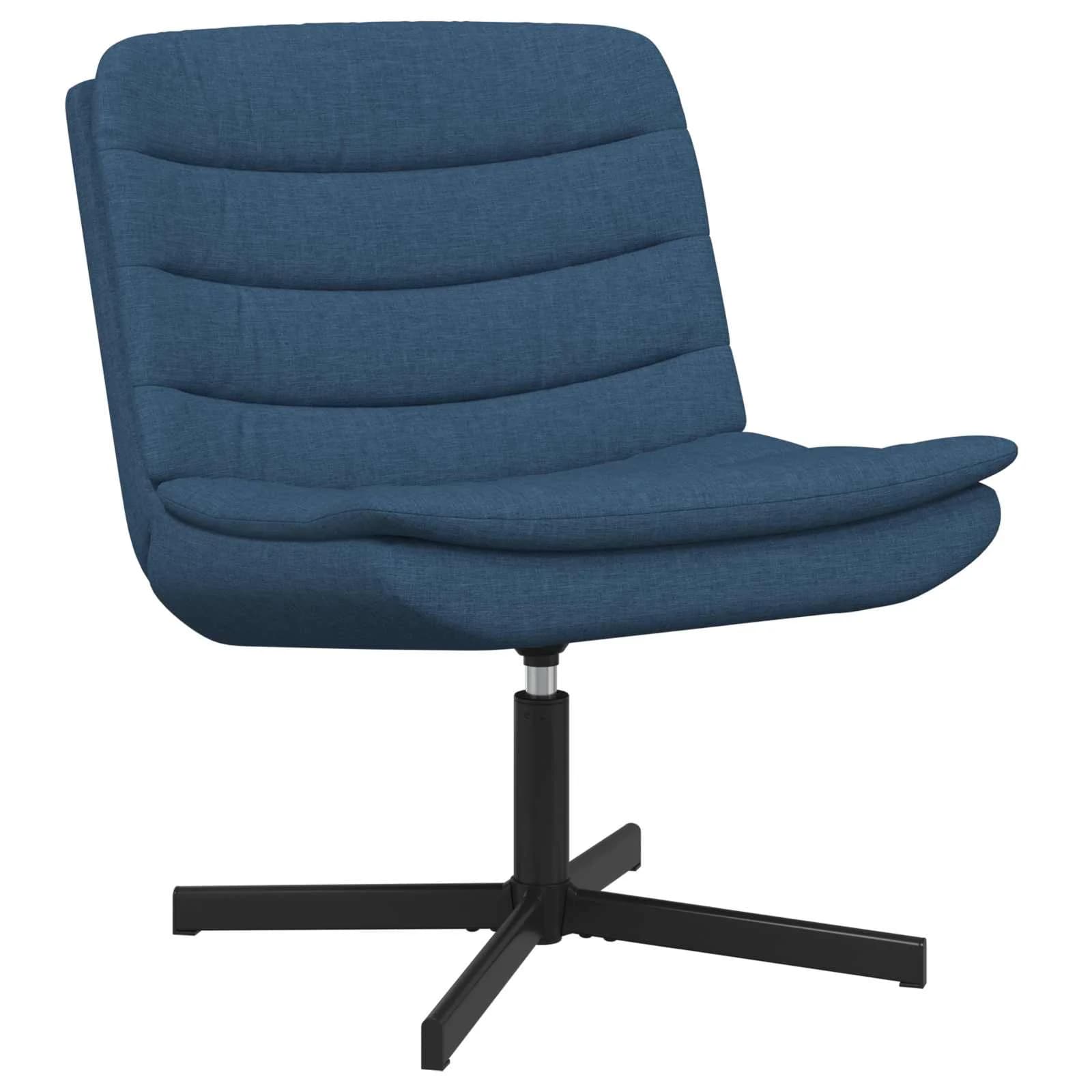Vrtljiv stol Modra 63 x 75 x 76 cm blago