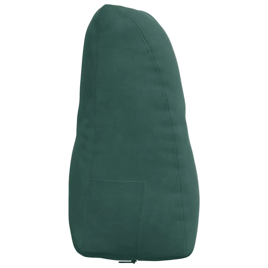 Poglavni vzglavnik Temno zelena 80 x 24 x 50 cm Žamet - slika 7