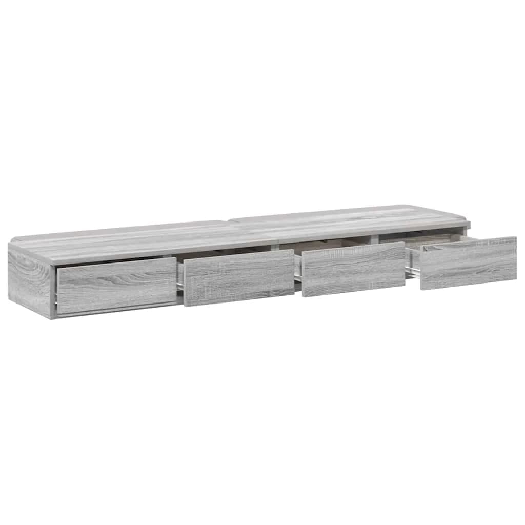 Posteljni predali Siva Sonoma 150 x 36,5 x 16,5 cm - slika 5