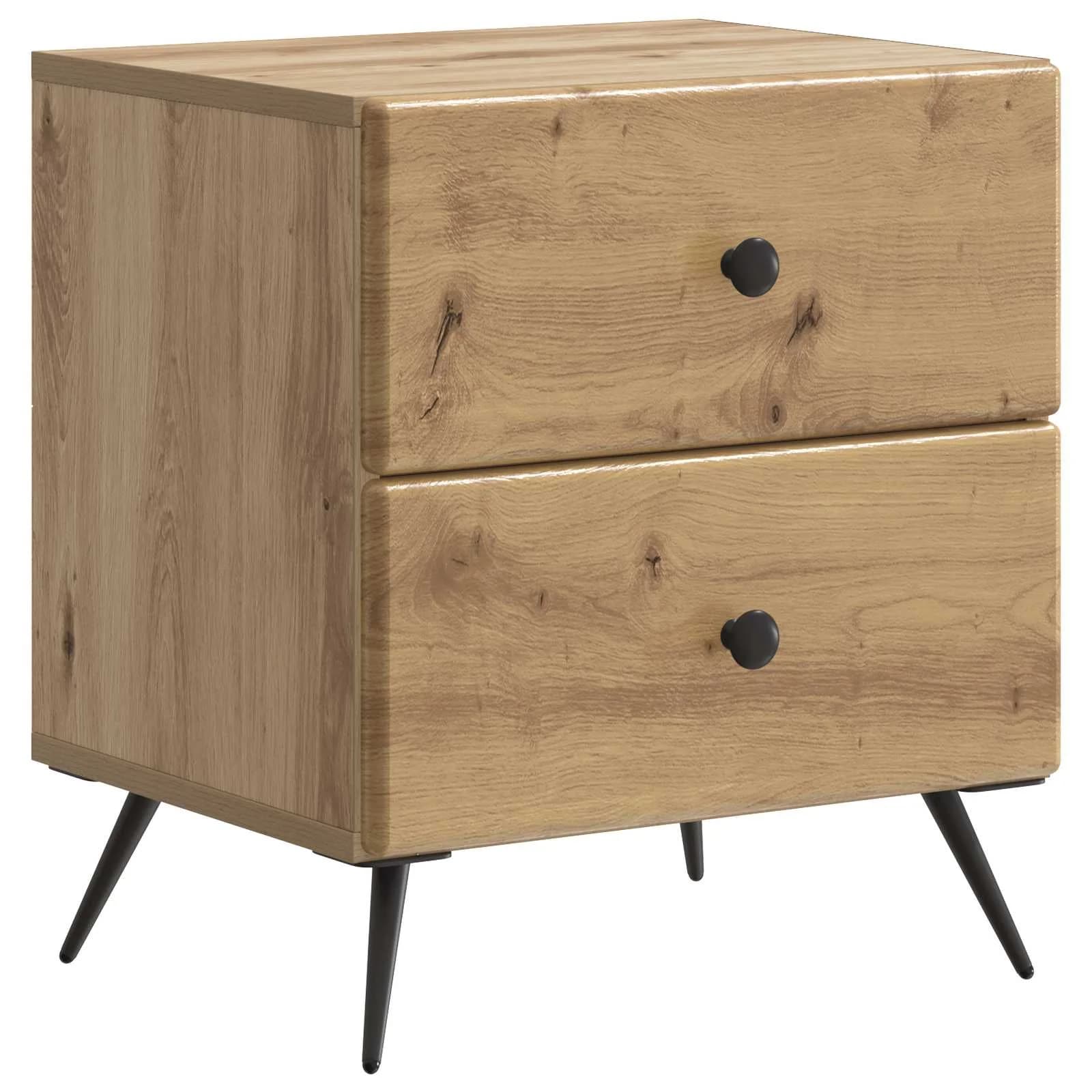 Nočna omarica Artisan hrast 43 x 34,5 x 47,5 cm Inženirski les - slika 2
