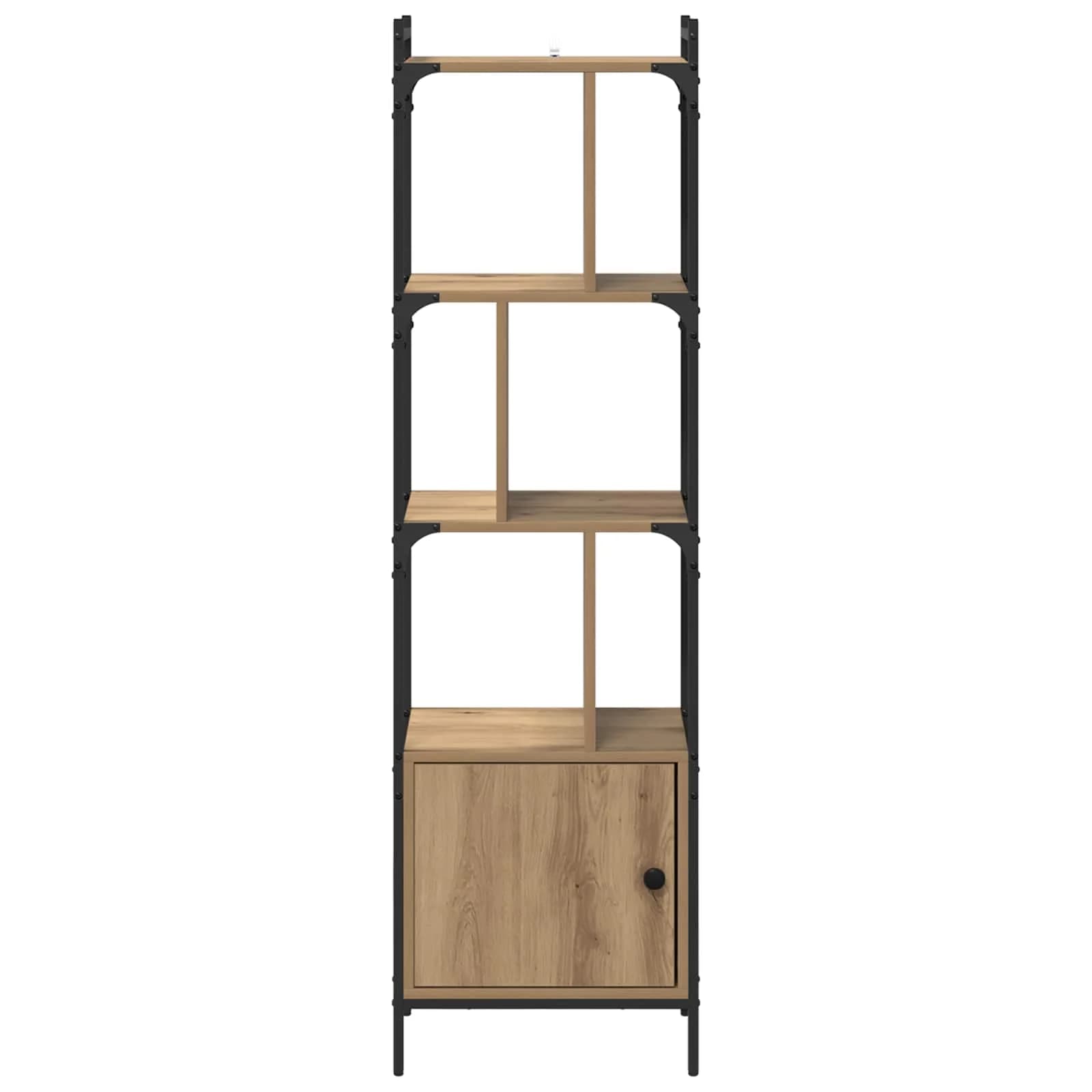 Knjižna omara 6 nivojev 44,5 x 30 x 154,5 cm Inženirski les - slika 6