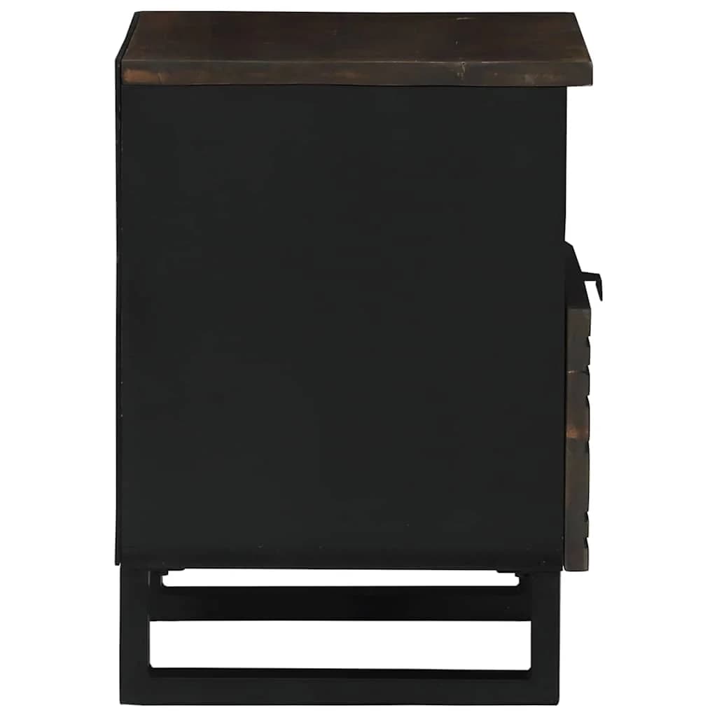 Nočna omarica 2 kos Oreh 40 x 33 x 46 cm Inženirski les - slika 6