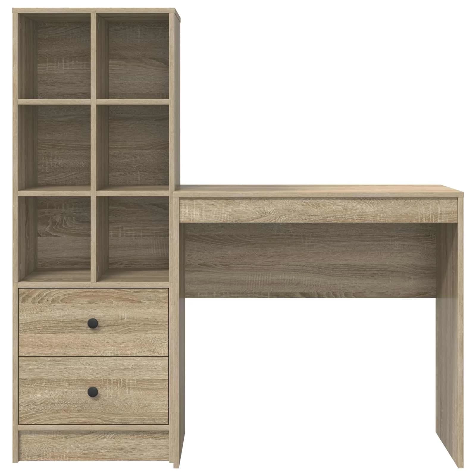 Miza Sonoma hrast 125,5 x 40 x 127 cm 2 kos - slika 8