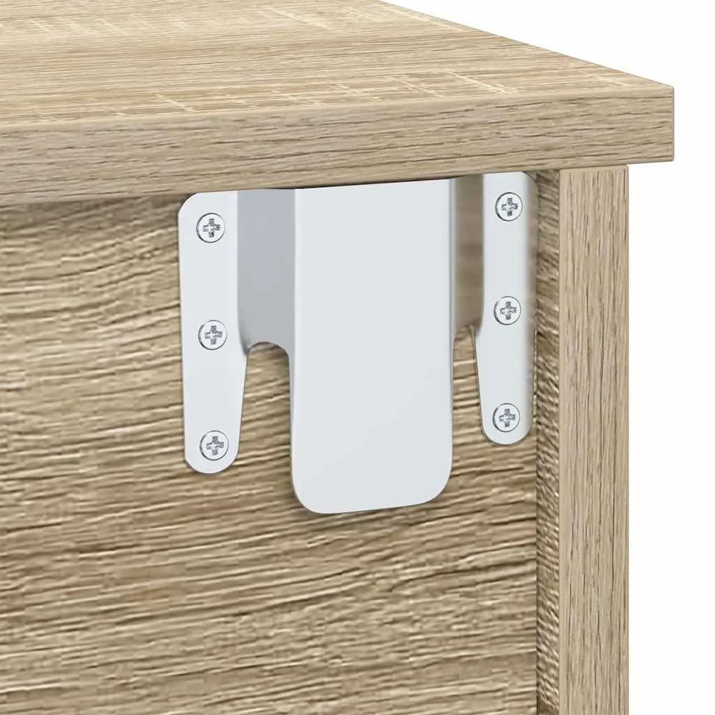 Nočna omarica Sonoma hrast 40 x 31 x 15 cm Inženirski les - slika 9