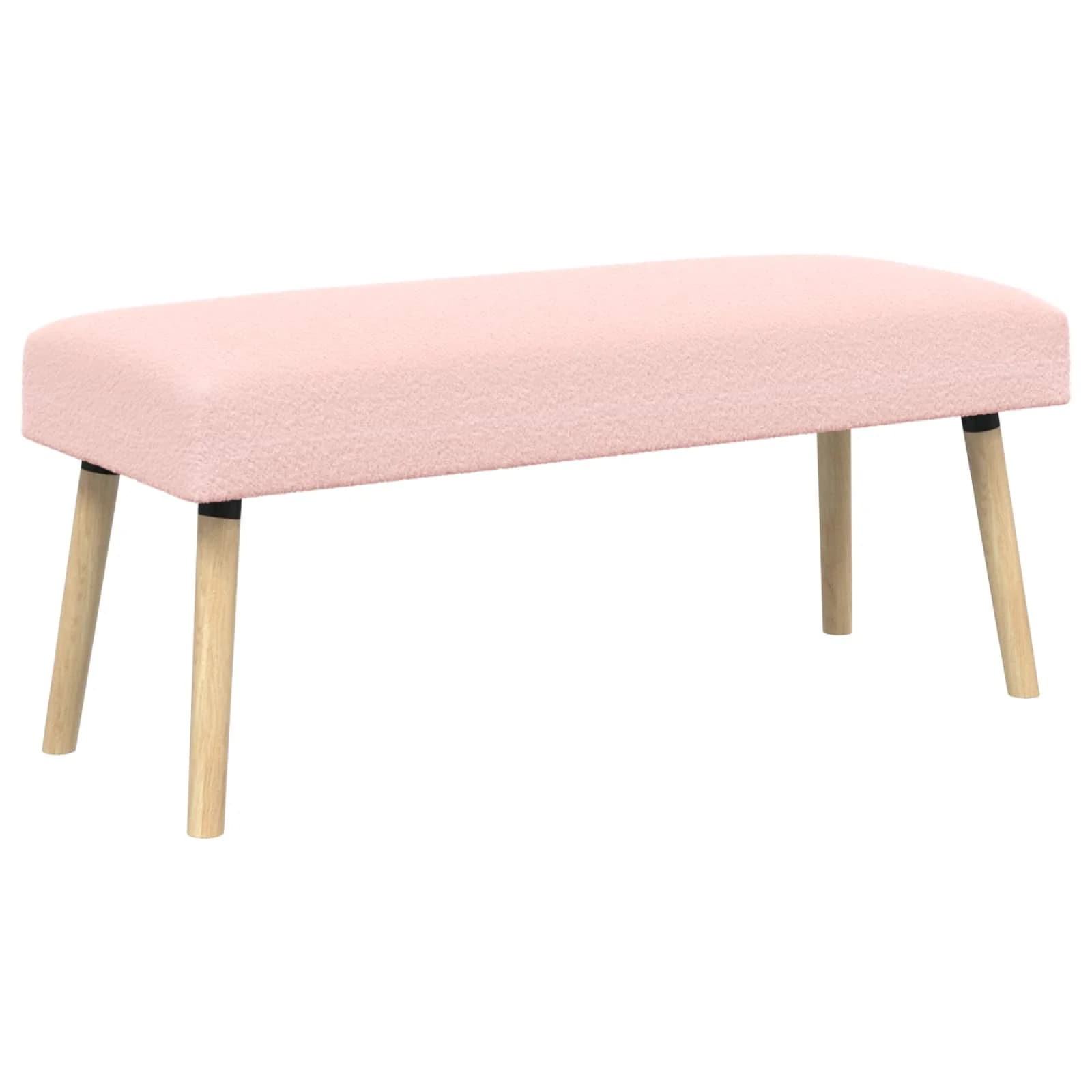 klop Enobarvno Roza 110 x 40 x 46 cm Bouclé - slika 2