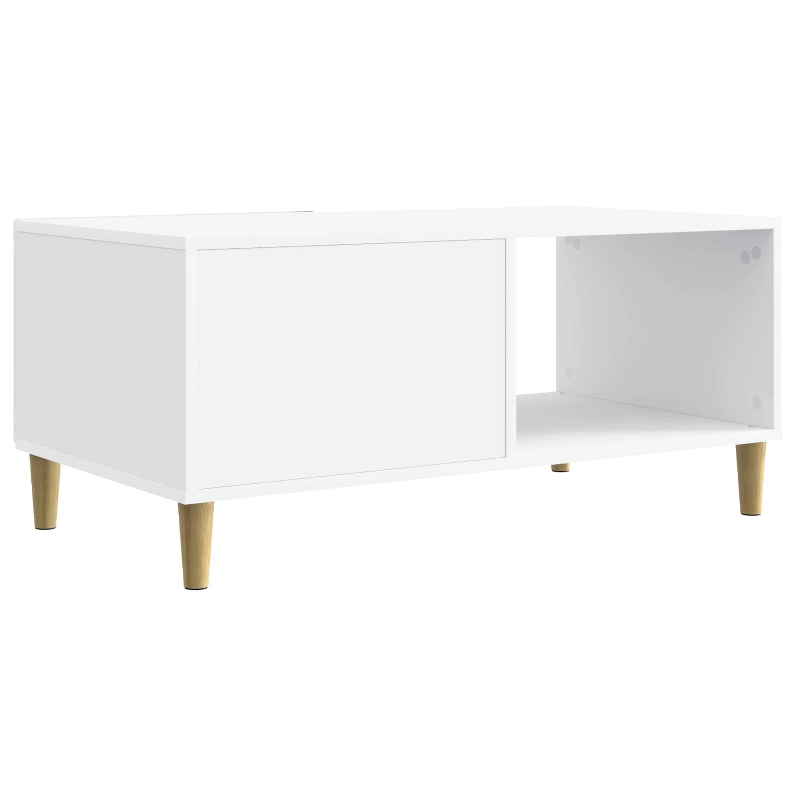 Klubska miza Bela 90 x 50 x 40 cm Inženirski les - slika 6