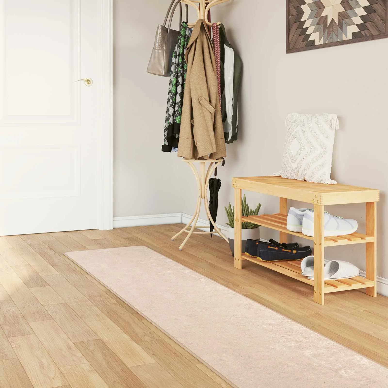 Preproga runner MARSA krema 50 x 300 cm Poliester in PVC
