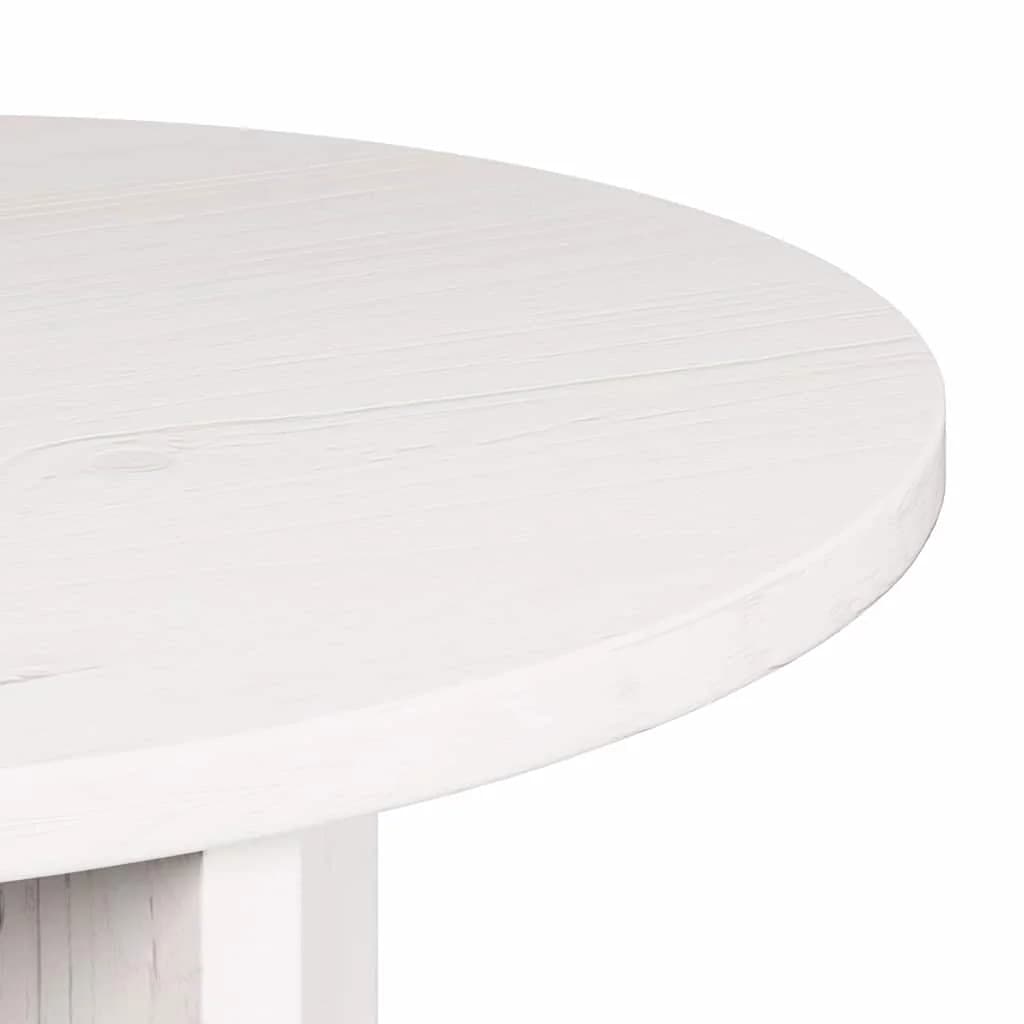 Klubska miza 2 kos Bela 49 x 49 x 28 cm Trden borov les - slika 7
