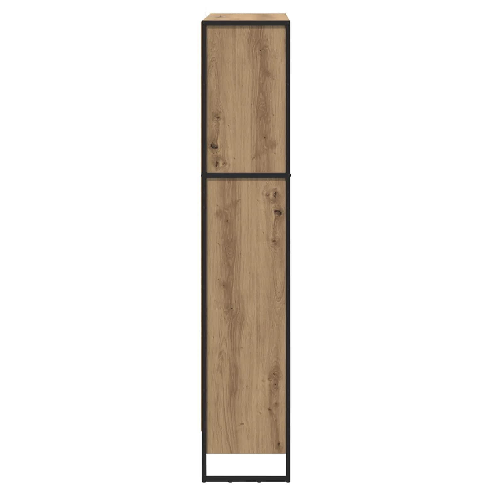Knjigovni omar 80 x 30 x 155 cm Inženirski les Oreh - slika 6