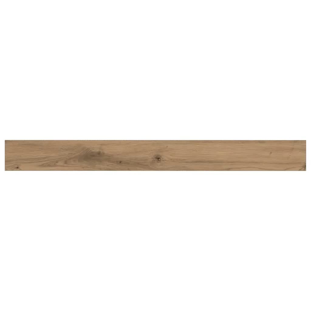 Polica za knjige 3 nivojev 4 kos 100 x 10 x 1,5 cm Rjava - slika 8