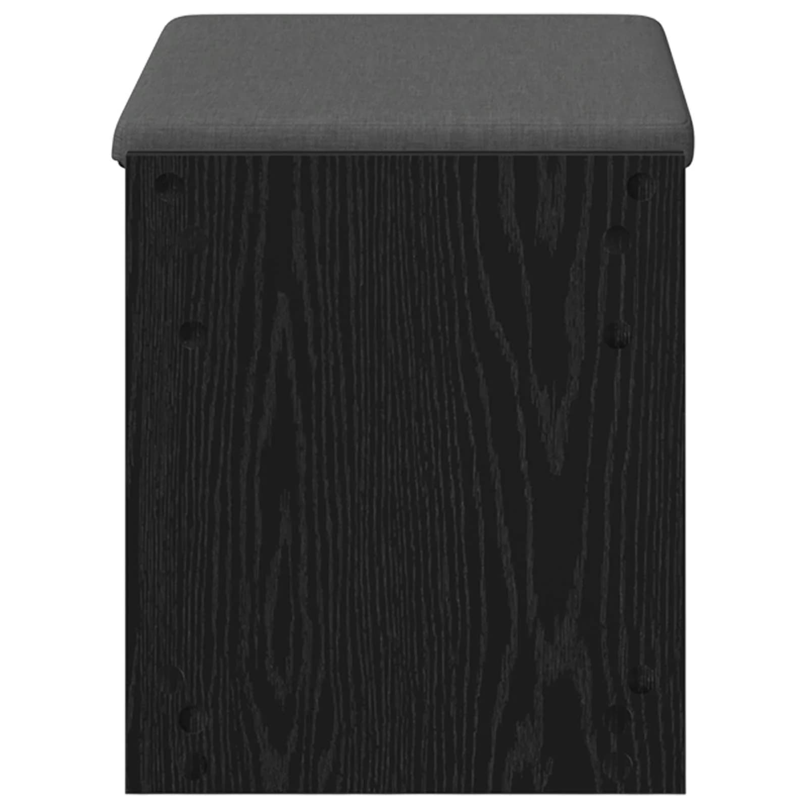 Haldna klop Črni Hrast 63 x 38 x 45 cm Oblikovan Les in Tkanina - slika 6