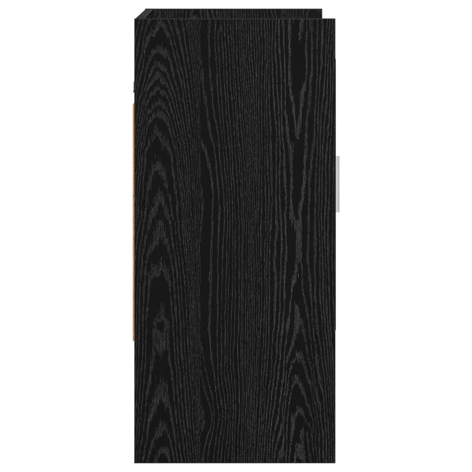 Stenska polica Montaža za steno Črni hrast 80 x 36 x 80 cm - slika 6