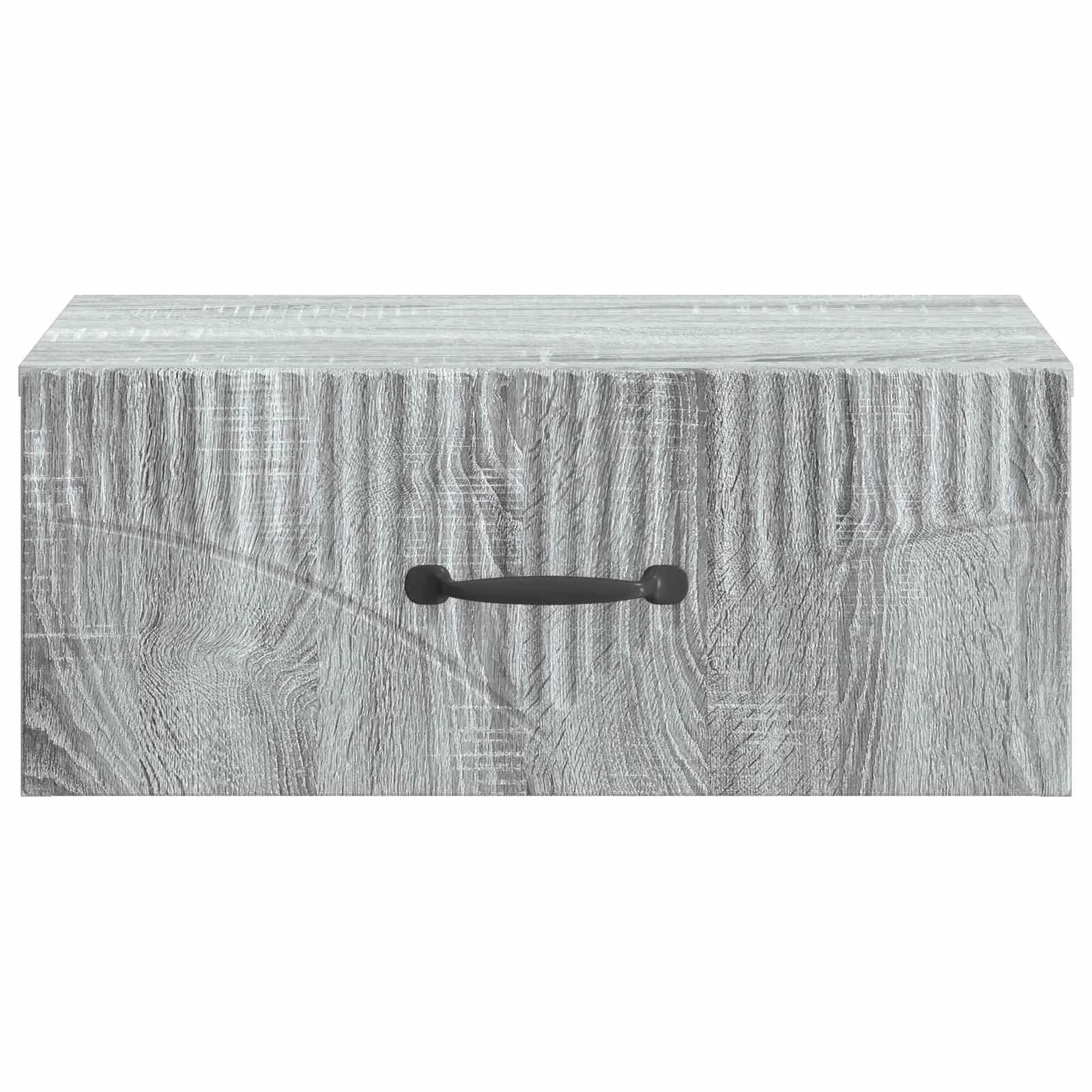 Stenski nočni omarici s predalom Siva Sonoma 49 x 34,5 x 20 cm - slika 5
