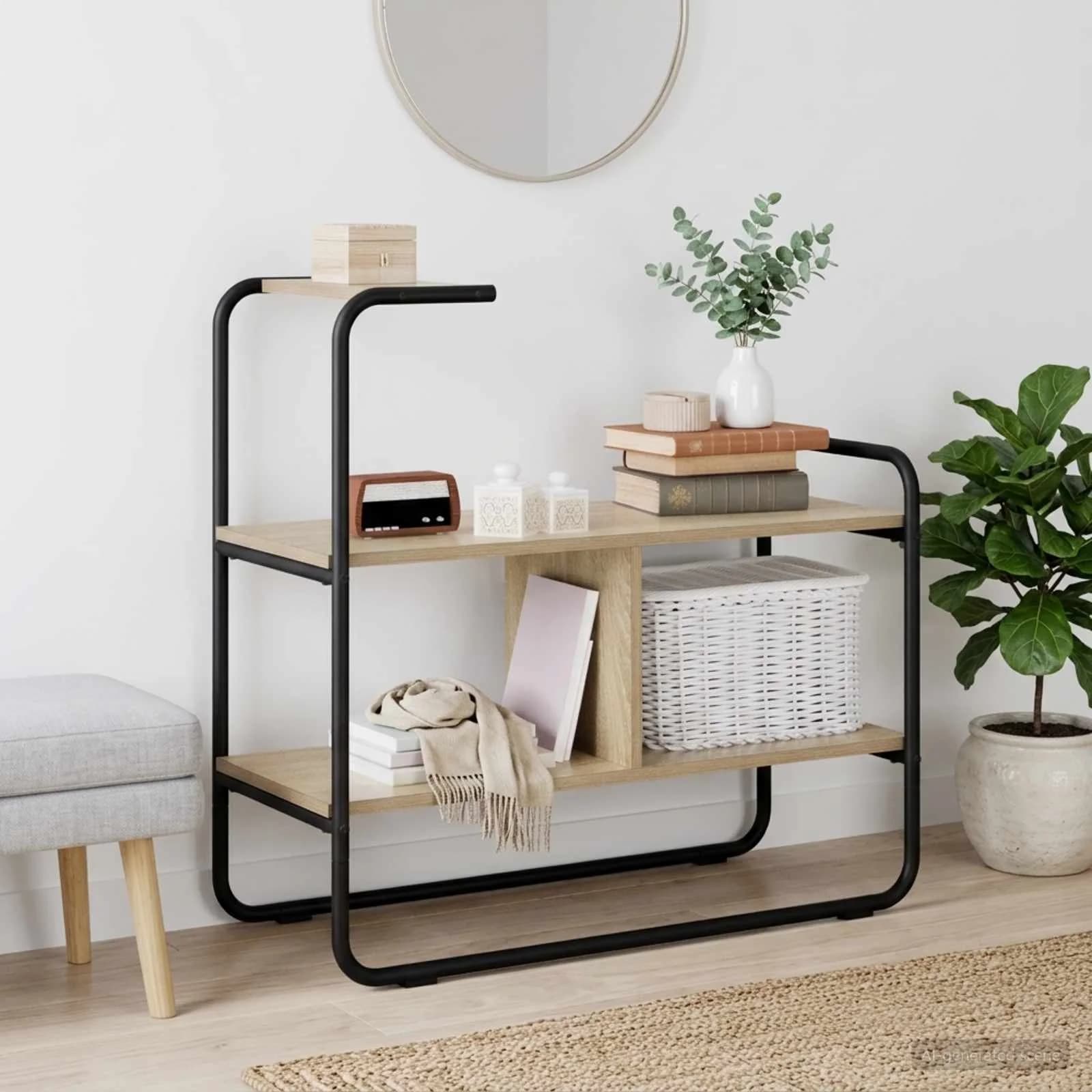 Konzolna miza Sonoma hrast 80 x 35 x 75 cm Inženirski les