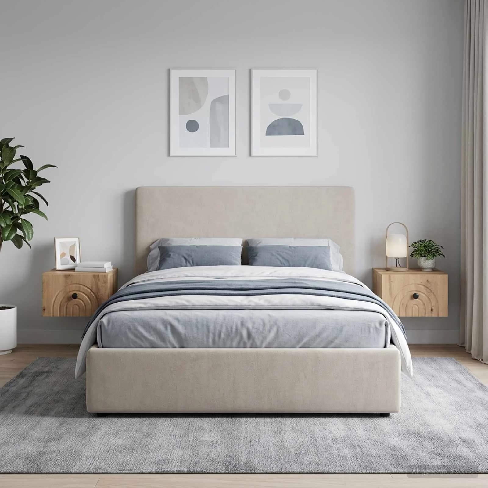 Stenski nočni omarici 2 kos Artisan hrast 33 x 34,5 x 20 cm