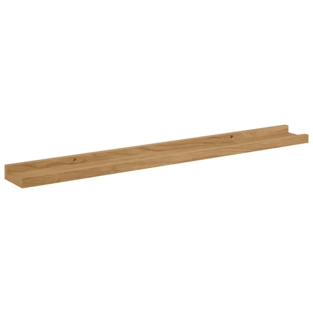 Stenska polica Montaža za steno 2 kos Rjava 80 x 9 x 3 cm - slika 6