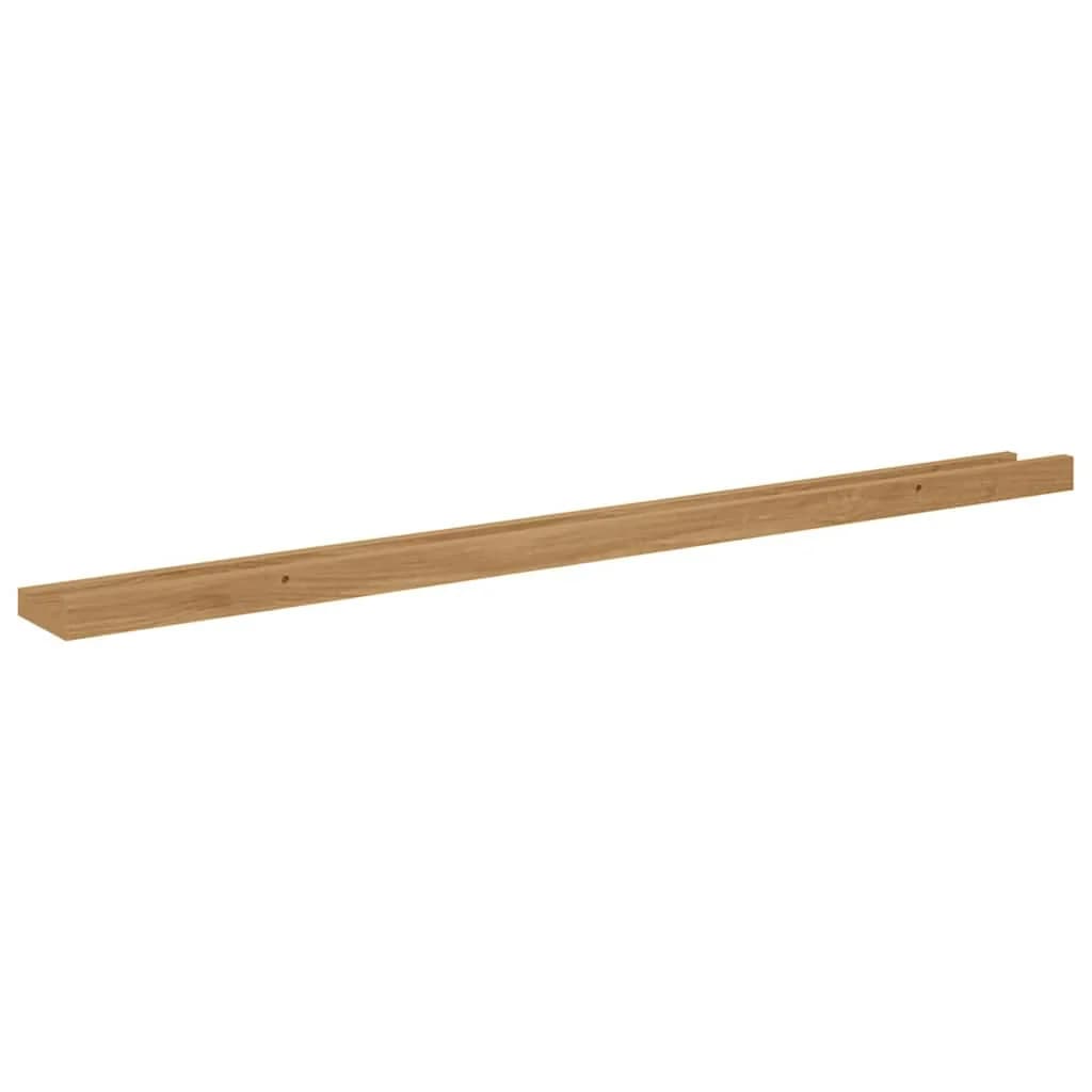 Stenska polica Montaža za steno 4 kos Rjava 100 x 9 x 3 cm - slika 9