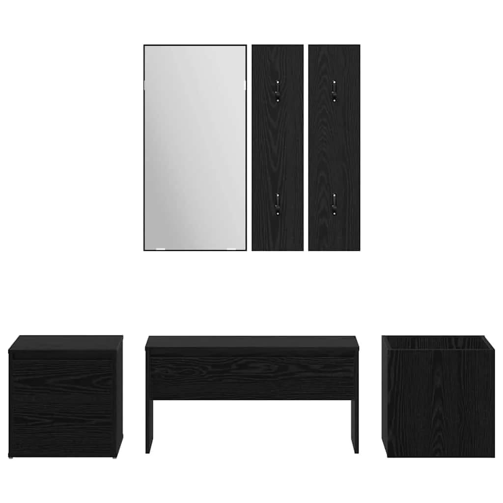 Komplet pohištva za predsobo 6 kos 80 x 31 x 40 cm - slika 9