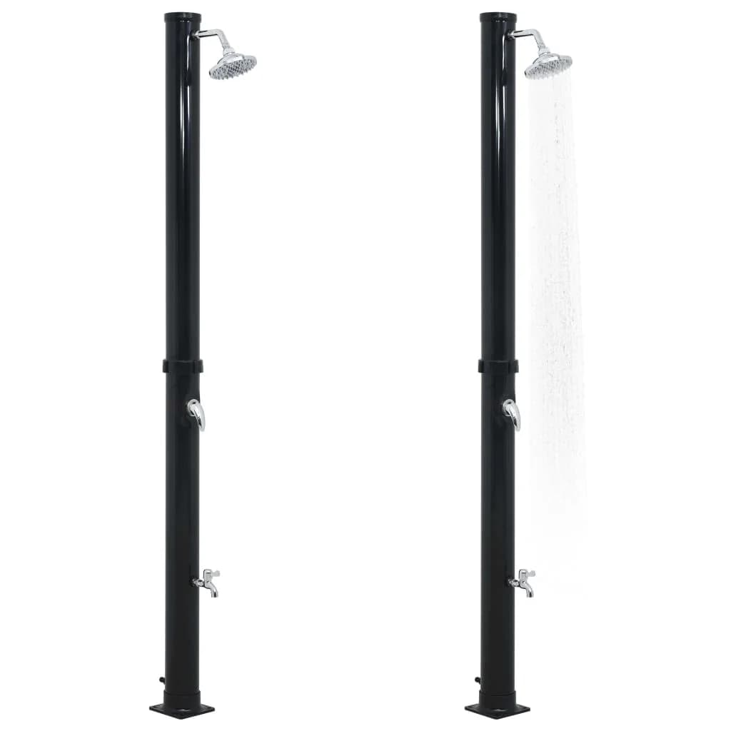Solarni tuš črn 220 cm 20 L - slika 3