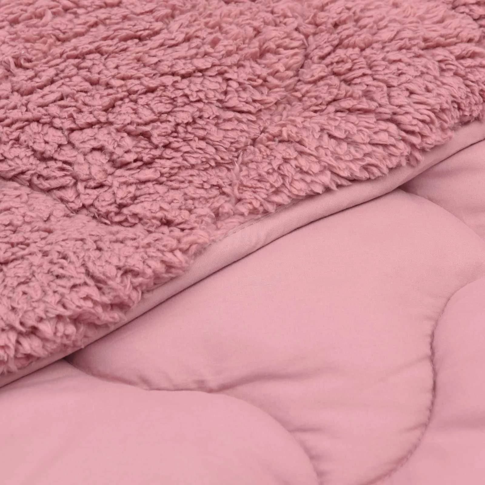 Zimska posteljnina Roza 200 x 220 cm Mikrofibra in Teddy flis - slika 5