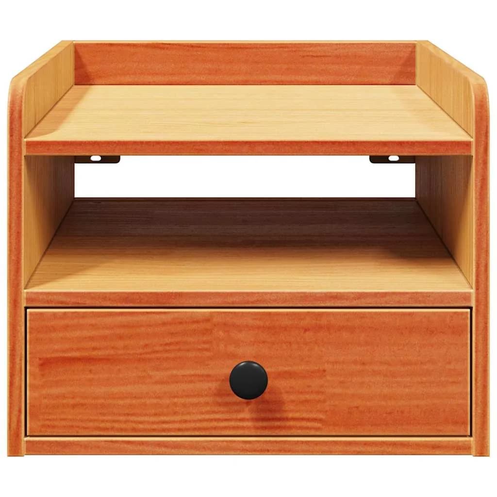 Nočna omarica 2 kos Voskast rjav 38 x 36 x 29,5 cm - slika 7