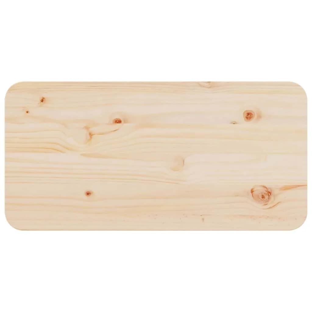 Klubska miza Naravna 80 x 39,5 x 33,5 cm Trdna borovina - slika 9