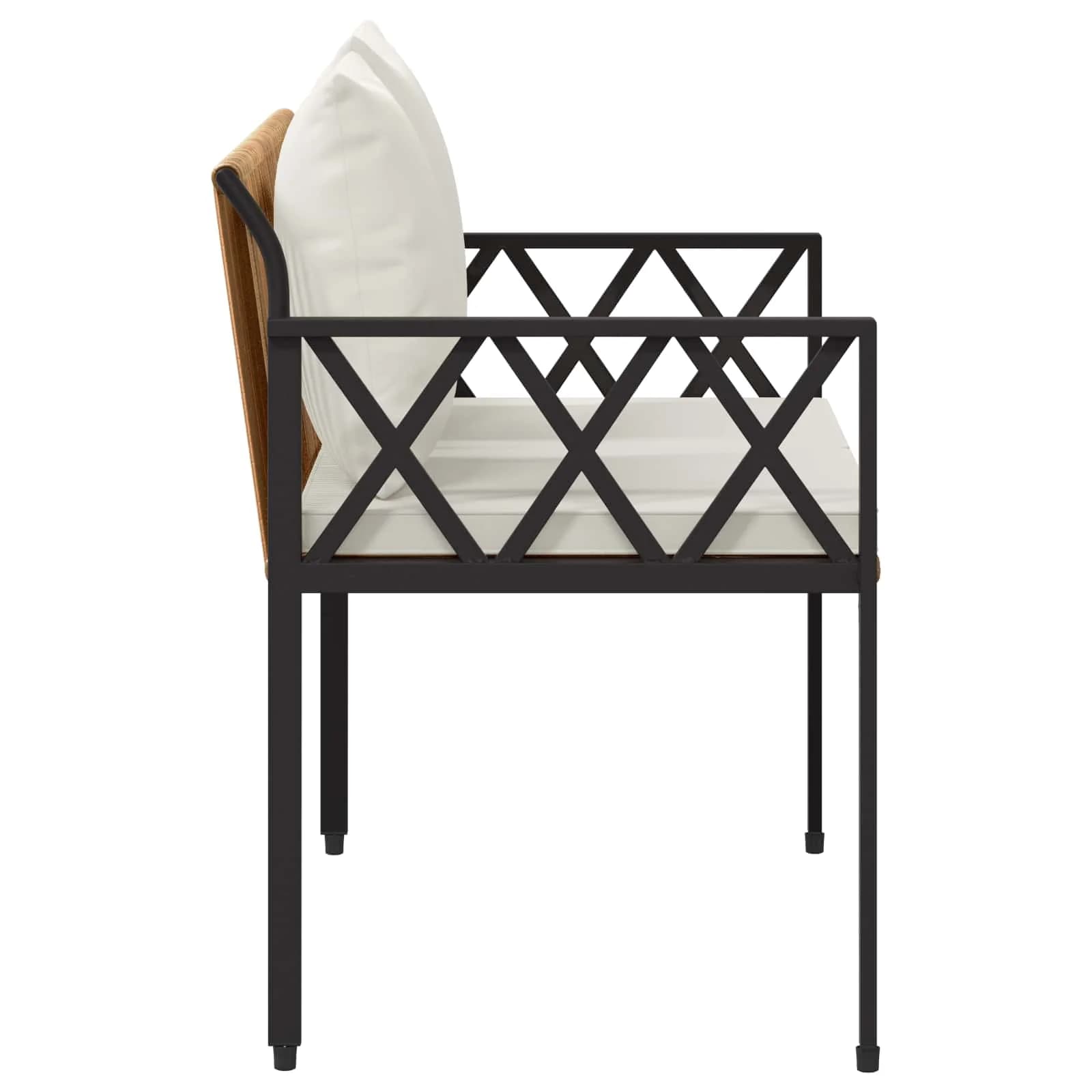Zunanje klopi 2 -Seater 116 x 56 x 75 cm poli ratan - slika 6