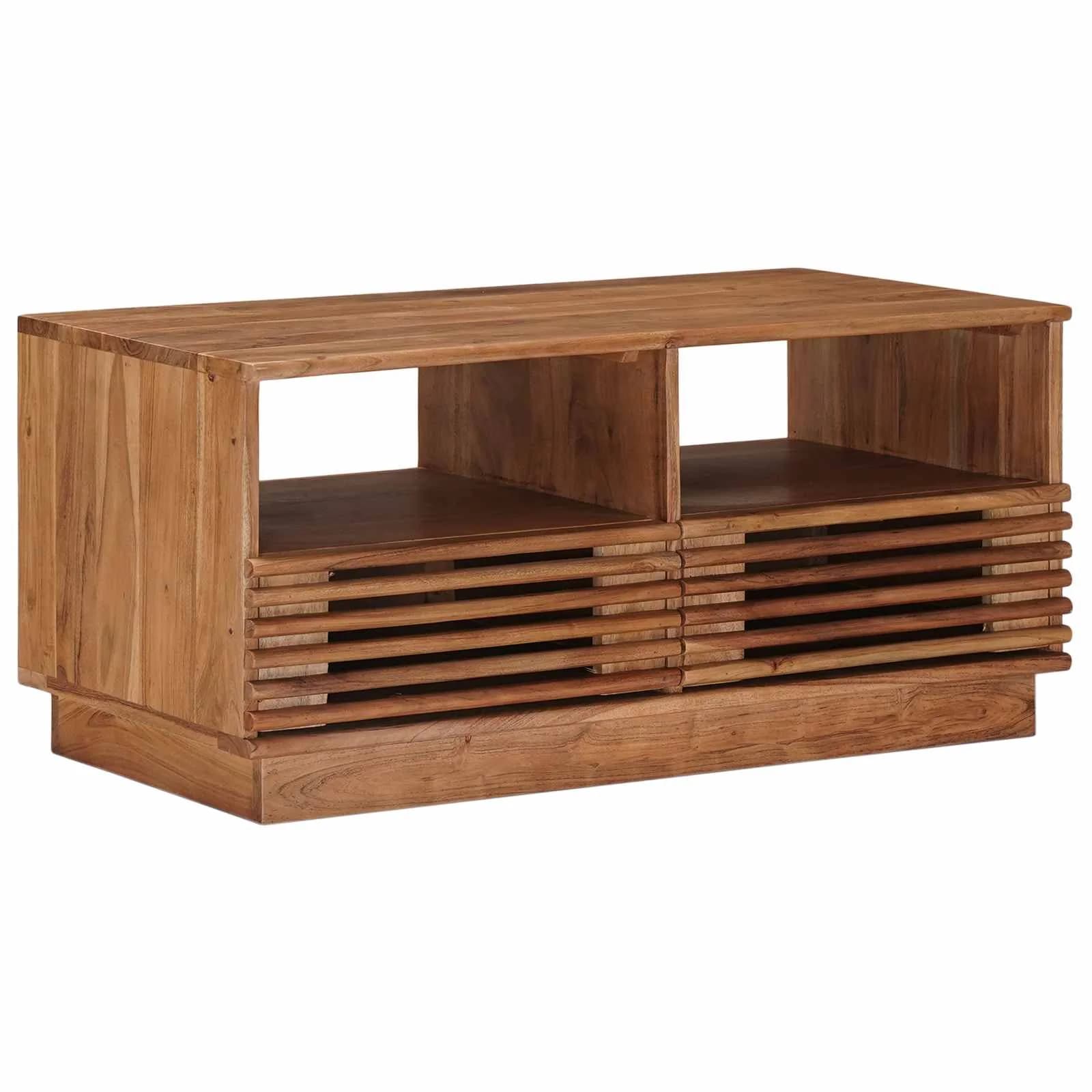 Ročno izdelana miza za kavo Teak rjava 85 x 45,5 x 40 cm