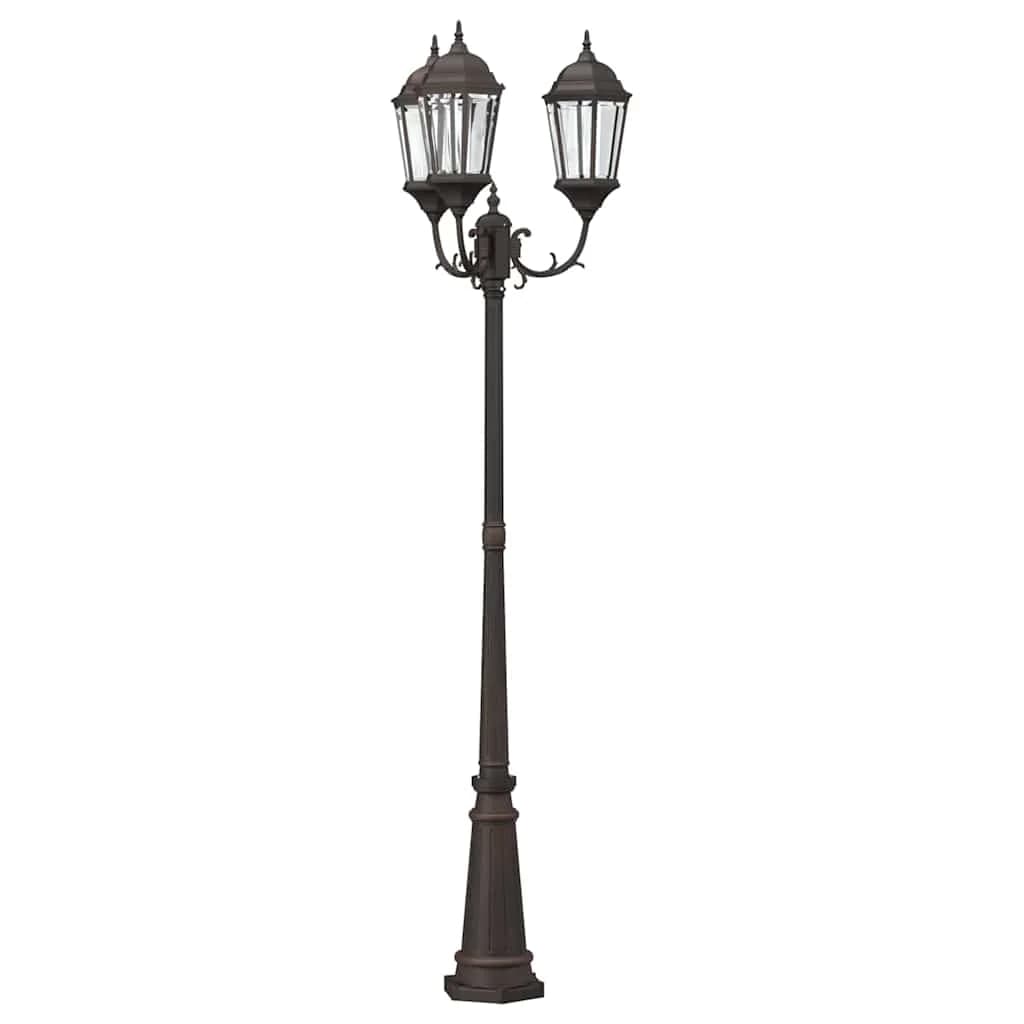 Vrtnarska svetilka Bronasta 61 x 53 x 235 cm Aluminij in steklo - slika 2
