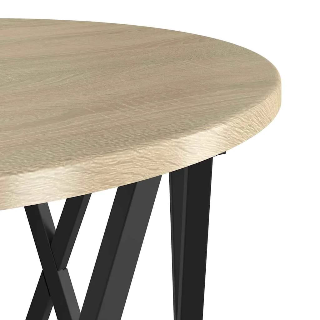 Stranska miza 2 kos Sonoma hrast 50 x 50 x 40 cm - slika 8